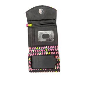 Vera Bradley Va Va Bloom Tri-Fold Wallet Quilted Cotton Floral Print Snap Closur